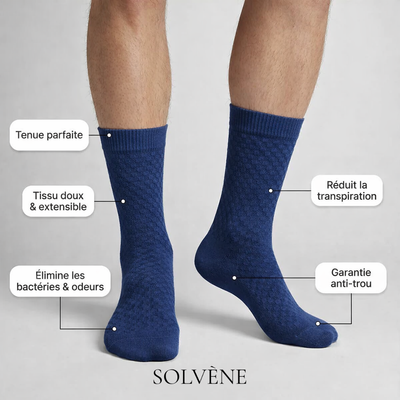 Chaussettes Solvène courtes en fibre de bambou premium