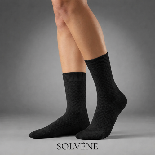 Chaussettes Solvène courtes en fibre de bambou premium