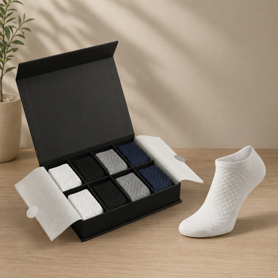 Chaussettes Solvène courtes en fibre de bambou premium