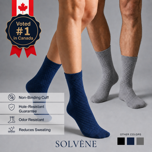Solvène Premium Bamboo Mid-Calf Socks