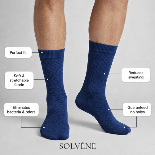 Solvène Premium Bamboo Mid-Calf Socks
