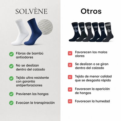Calcetines Solvène de media caña de fibra de bambú de primera calidad