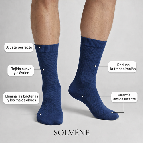Calcetines Solvène de media caña de fibra de bambú de primera calidad