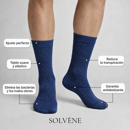 Calcetines Solvène de media caña de fibra de bambú de primera calidad
